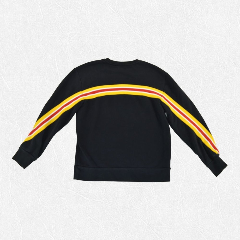 Topman Men’s Black Crew Neck Loose Fit Long Sleeve Sweatshirt Size XS